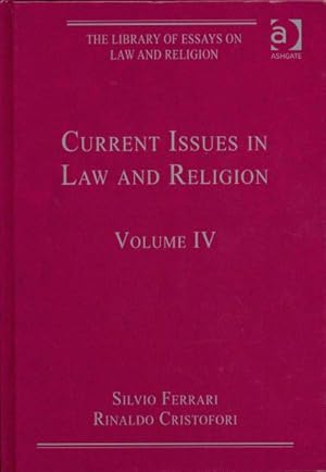 Image du vendeur pour Current Issues in Law and Religion mis en vente par GreatBookPricesUK