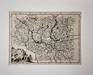 Die Mark Brandenburg - (altkolorierte Kupferstichkarte, Einzelkarte aus der Introduction à la Geo...