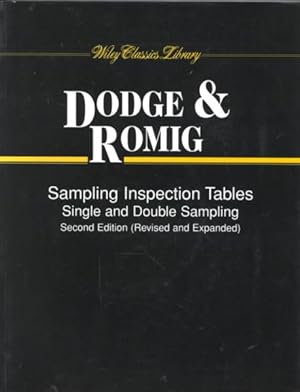 Seller image for Sampling Inspection Tables : Single and Double Sampling for sale by GreatBookPricesUK