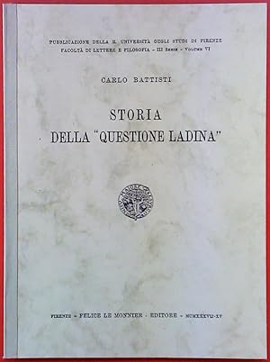 Immagine del venditore per Storia Questione Ladina venduto da biblion2