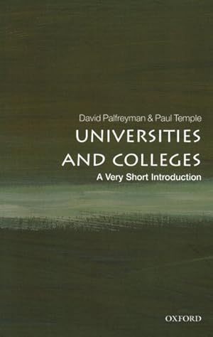 Image du vendeur pour Universities and Colleges : A Very Short Introduction mis en vente par GreatBookPricesUK