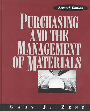 Seller image for Purchasing and the Management of Materials for sale by GreatBookPricesUK