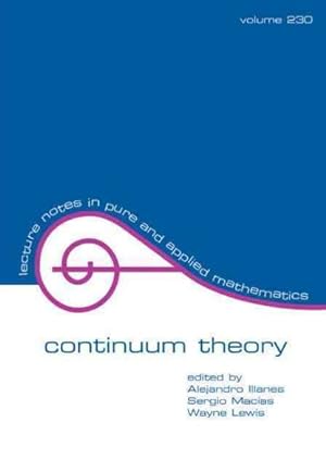 Immagine del venditore per Continuum Theory : Proceedings of the Special Session in Honor of Sam Nadler's 60th Birthday venduto da GreatBookPricesUK