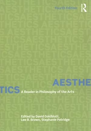 Bild des Verkufers fr Aesthetics : A Reader in Philosophy of the Arts zum Verkauf von GreatBookPricesUK