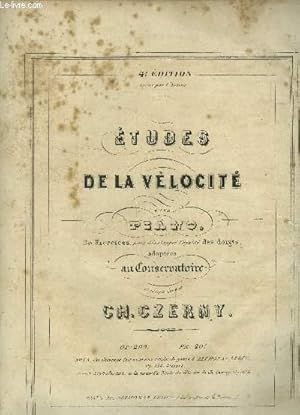 Imagen del vendedor de Etudes de la vlocit pour piano, op 299 a la venta por Le-Livre