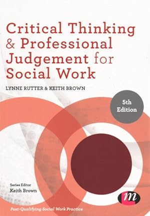 Imagen del vendedor de Critical Thinking and Professional Judgement for Social Work a la venta por GreatBookPricesUK