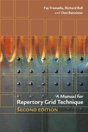 Immagine del venditore per Manual for Repertory Grid Technique venduto da GreatBookPricesUK