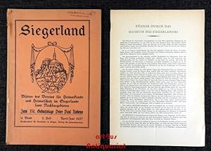 Siegerland : Blätter des Vereins für Heimatkunde und Heimatschutz im Siegerlande samt Nachbargebi...