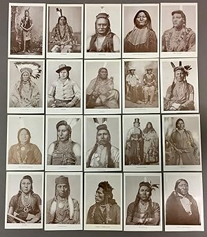 Postcard photo-portraits of Native American Chiefs, Braves, and Scouts