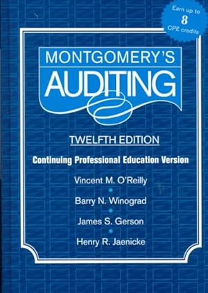 Image du vendeur pour Montgomery's Auditing mis en vente par GreatBookPricesUK