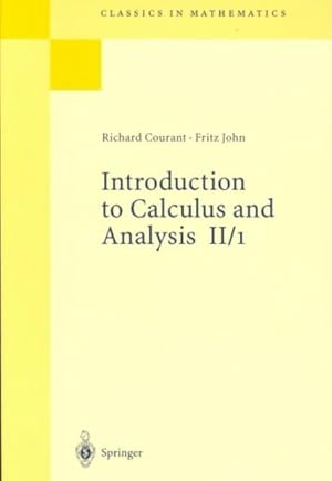 Imagen del vendedor de Introduction to Calculus and Analysis a la venta por GreatBookPricesUK