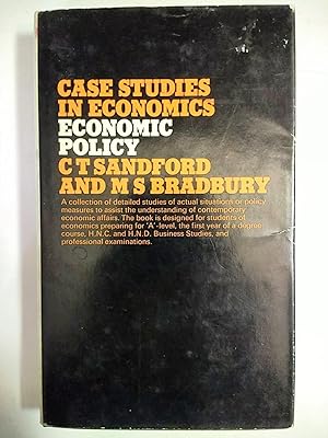 Image du vendeur pour Economic Policy (Case studies in economics) mis en vente par Early Republic Books