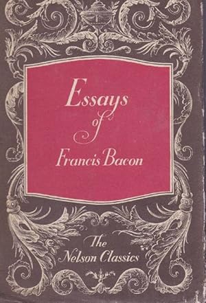 Image du vendeur pour Essays of Francis Bacon. With an Introduction by Sir Henry Newbolt. mis en vente par La Librera, Iberoamerikan. Buchhandlung