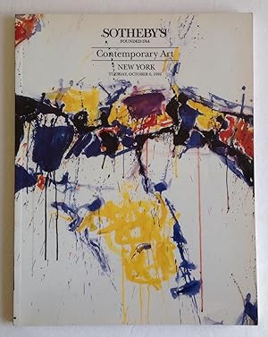 Sotheby's Contemporary Art. New York, Tuesday, October 6, 1992. [auction catalog]
