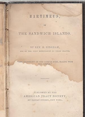 Bartimeus, of The Sandwich Islands
