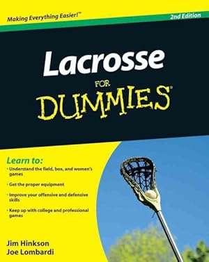 Seller image for Lacrosse for Dummies for sale by GreatBookPricesUK