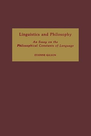 Bild des Verkufers fr Linguistics and Philosophy : An Essay on the Philosophical Constants of Language zum Verkauf von GreatBookPricesUK