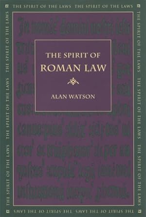 Immagine del venditore per Spirit of Roman Law venduto da GreatBookPricesUK