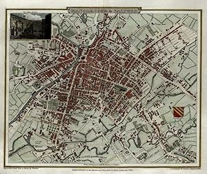 Manchester Salford England United Kingdom College Cloister 1807 city plan