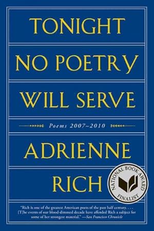 Imagen del vendedor de Tonight No Poetry Will Serve : Poems 2007-2010 a la venta por GreatBookPricesUK