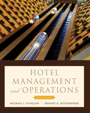 Image du vendeur pour Hotel Management and Operations mis en vente par GreatBookPricesUK