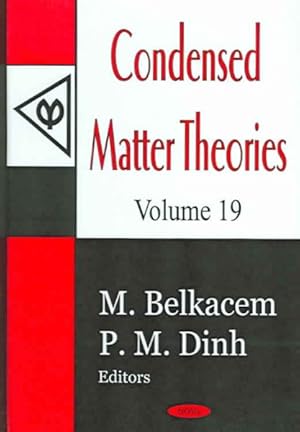 Image du vendeur pour Condensed Matter Theories mis en vente par GreatBookPricesUK