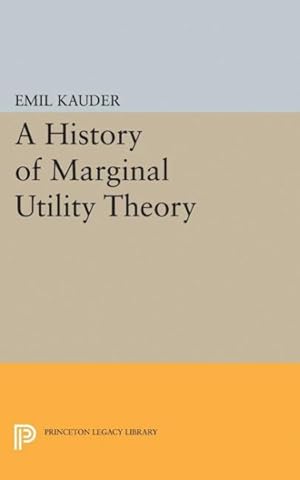 Seller image for History of Marginal Utility Theory for sale by GreatBookPricesUK