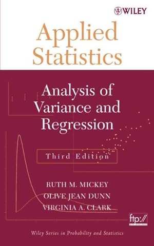 Immagine del venditore per Applied Statistics : Analysis of Variance and Regression venduto da GreatBookPricesUK