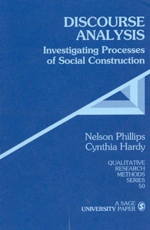 Imagen del vendedor de Discourse Analysis : Investigating Processes of Social Construction a la venta por GreatBookPricesUK