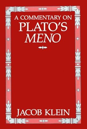 Imagen del vendedor de Commentary on Plato's Meno a la venta por GreatBookPricesUK