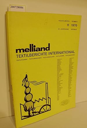 Immagine del venditore per Melliand Textilberichte international. 51.Jahrgang. 11/1970 venduto da ralfs-buecherkiste