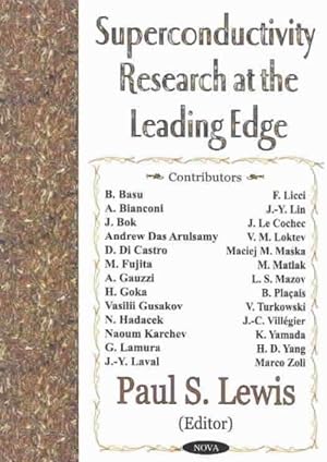 Seller image for Superconductivity Research at the Leading Edge for sale by GreatBookPricesUK