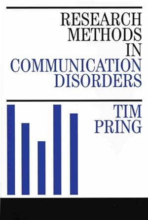 Image du vendeur pour Research Methods In Communication Disorders mis en vente par GreatBookPricesUK