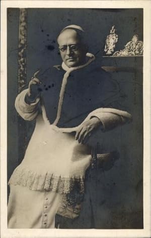 Ansichtskarte / Postkarte Papst Pius XI., Pio XI.