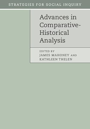 Seller image for Advances in Comparative-Historical Analysis for sale by GreatBookPricesUK