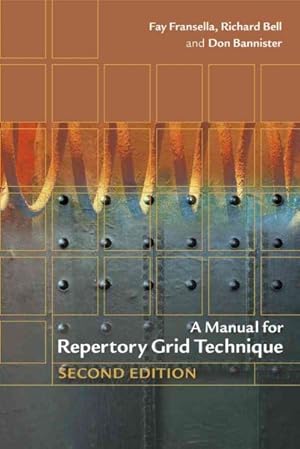 Immagine del venditore per Manual for Repertory Grid Technique venduto da GreatBookPricesUK