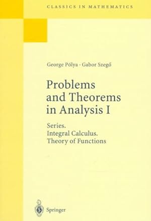 Imagen del vendedor de Problems and Theorems in Analysis I a la venta por GreatBookPricesUK
