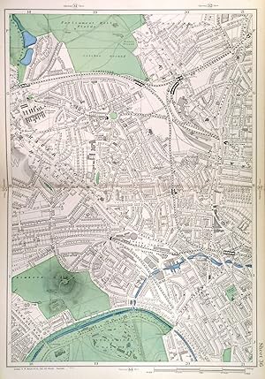 [DARTMOUTH PARK, KENTISH TOWN, HAVERSTOCK HILL, PRIMROSE HILL, CAMDEN]. Detailed map from Bacons...