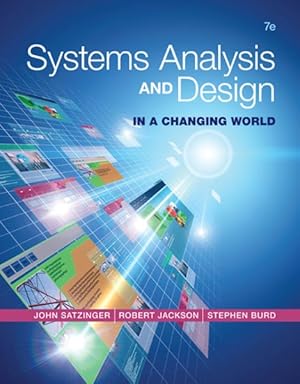 Imagen del vendedor de Systems Analysis and Design in a Changing World a la venta por GreatBookPricesUK