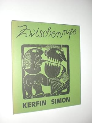 Image du vendeur pour Zwischenrufe. Gedichte. Mit 20 Originalholzschnitten von Wolfgang Simon. mis en vente par Stefan Kpper