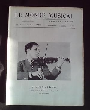 Le monde musicale - N°3 Mars 1939