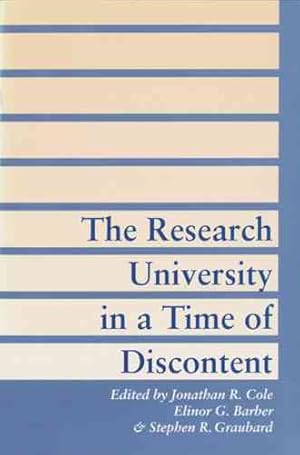 Seller image for Research University in a Time of Discontent for sale by GreatBookPricesUK