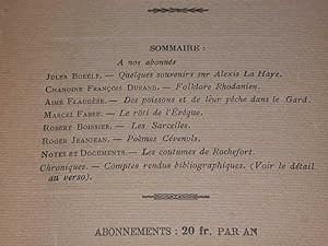 Revue "Nouvelle revue du midi (Bas-Languedoc et Provence)" Mars 1925 n° 3 - 2ème année