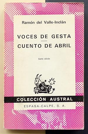 Imagen del vendedor de Voces de gesta / Cuento de Abril. a la venta por Il Tuffatore