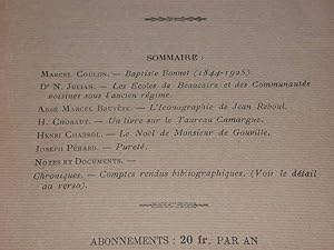 Revue "Nouvelle revue du midi (Bas-Languedoc et Provence)" Avril 1925 n° 4 - 2ème année