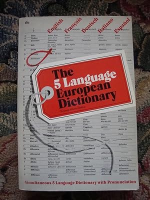 Immagine del venditore per The 5 Language European Dictionary venduto da Anne Godfrey