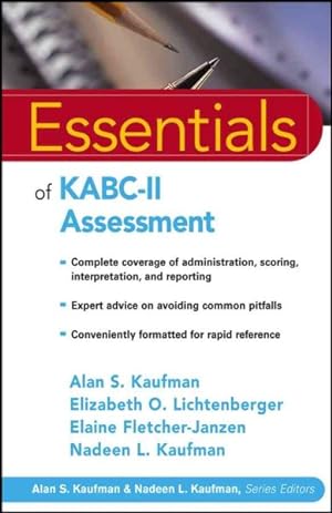 Bild des Verkufers fr Essentials Of KABC-II Assessment zum Verkauf von GreatBookPricesUK