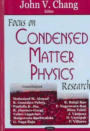 Seller image for Focus on Condensed Matter Physics Research for sale by GreatBookPricesUK