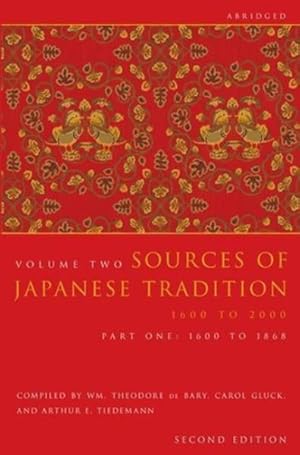 Imagen del vendedor de Sources of Japanese Tradition : 1600 - 2000 a la venta por GreatBookPricesUK