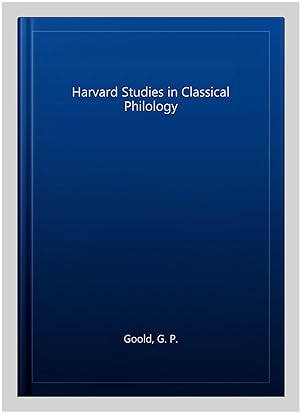 Seller image for Harvard Studies in Classical Philology for sale by GreatBookPricesUK
